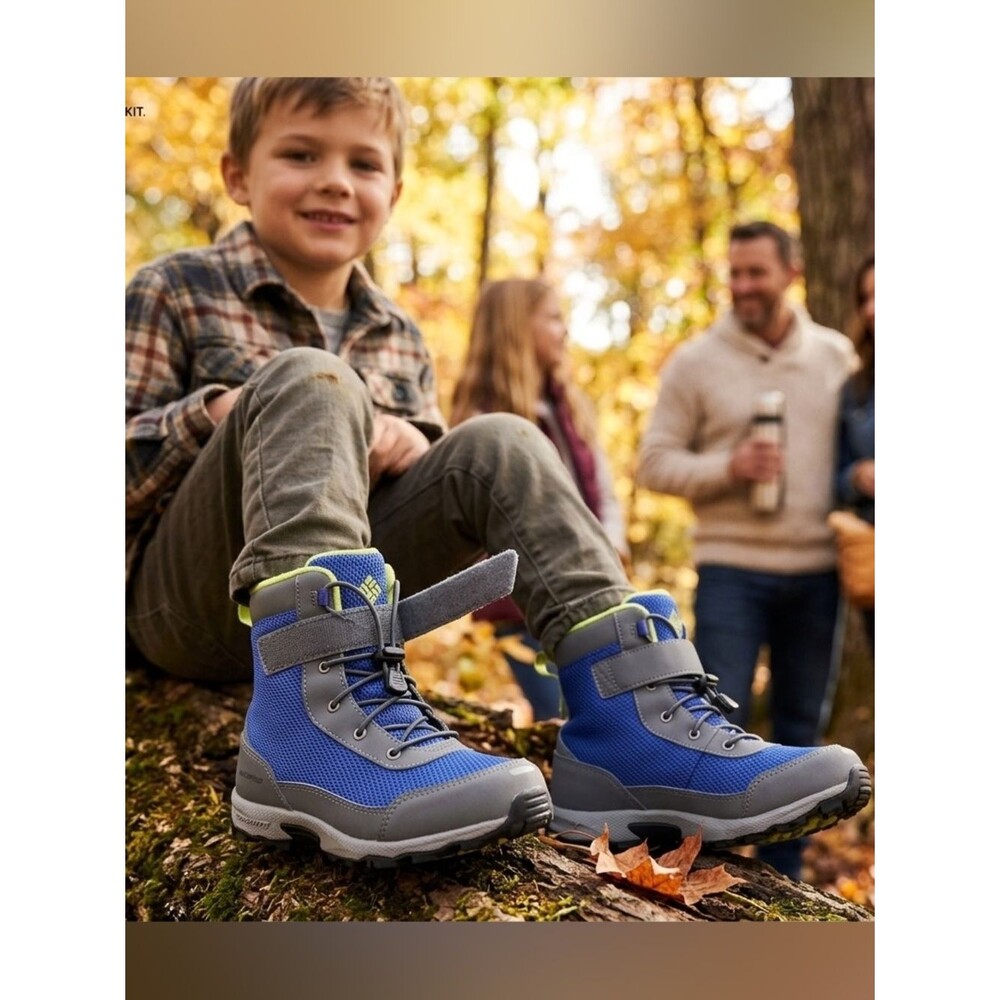 Columbia Kids Hyper-Boreal Omni-Heat Waterproof Winter Boots Sz 2